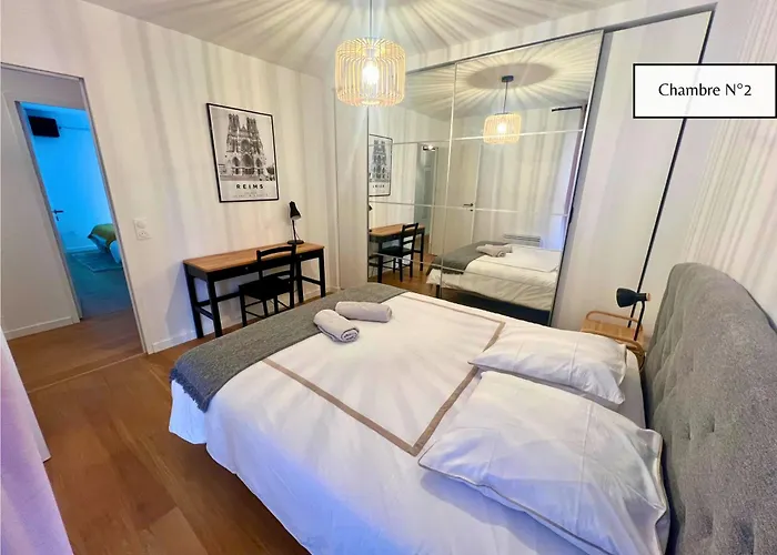 L'eclat Champenois - Terrasse-gare-arena Lejlighed Reims